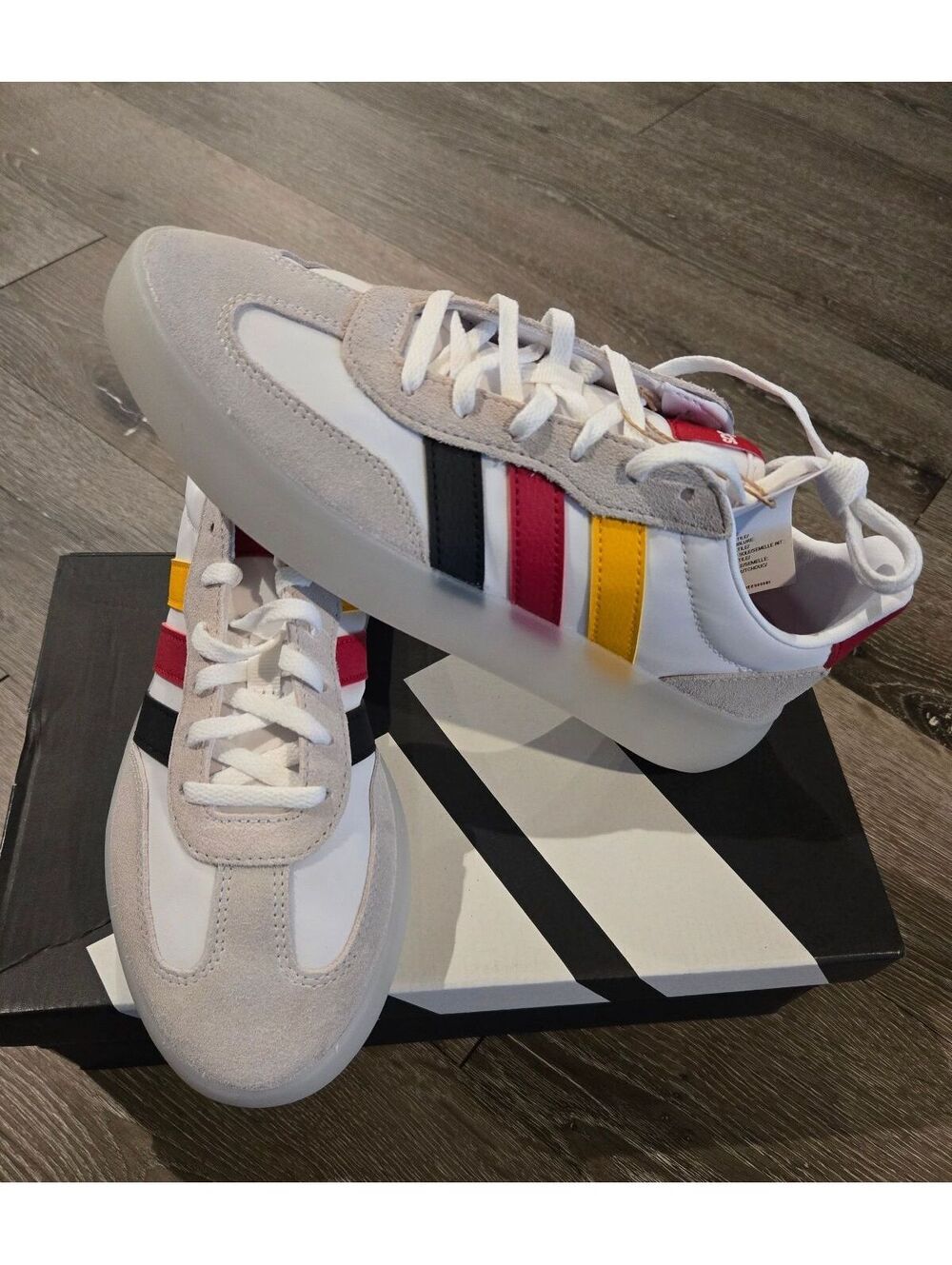 adidas Barreda Decode J Football HQ9462 Kids Size 6 White Red NWT